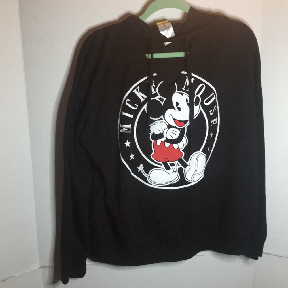 DISNEY MICKEY MOUSE FRENCH TERRY CUT OUT HOODIE SIZE XXL